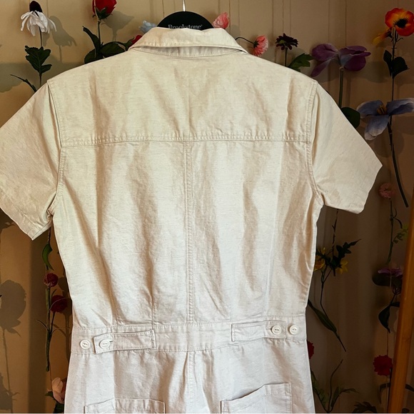 Outerknown S.E.A. Sea Jumpsuit Size XS, Organic Cotton Linen - Picture 6 of 8